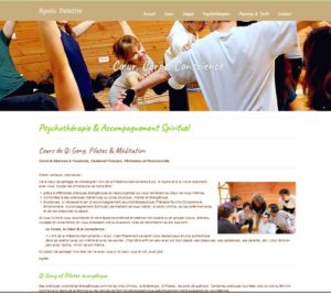 template site web agnes delattre 2018