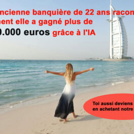 Femme sur une plage de dubai