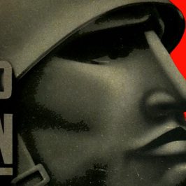 Détail d'une affiche de propagande du fascisme italien