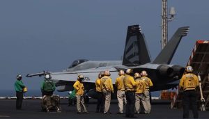 Porte-avions USA. Crédit photo Wikipédia vidéo.